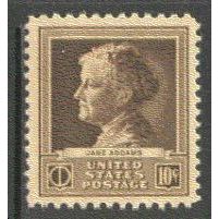 878 10c Jane Addams Fine MNH GA0397