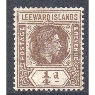 Leeward Islands Scott 103 - SG95, 1938 George VI 1/4d MH*