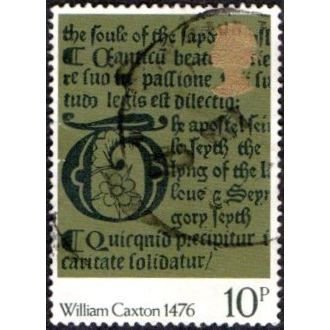 1976 500th Anniv of British Printing 10p Value. The Tretyse of Love. Fine Used