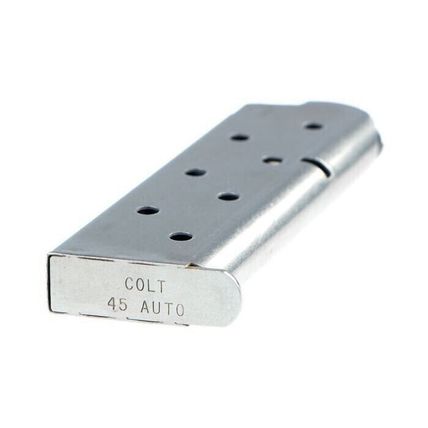 1911 Officers 45acp 7rd Stainless Magazine