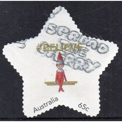 Australia 2021 MyStamps - Elf on the Shelf - Believe 65c Used