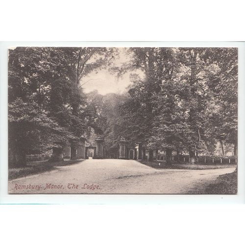 The Lodge Ramsbury Manor House Postcard Wiltshire