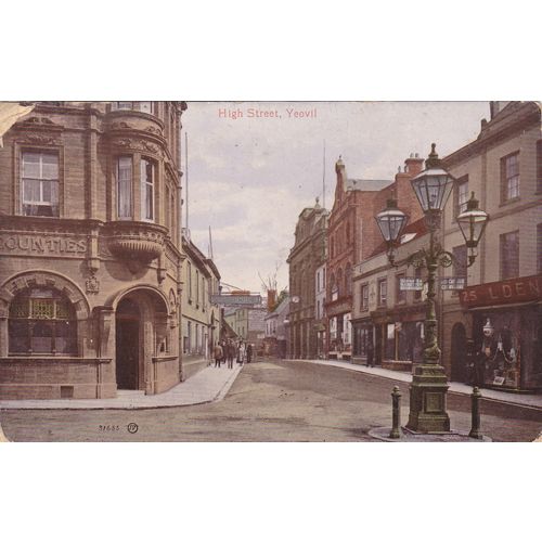 High Street Yeovil Somerset Postcard (SM72879a)