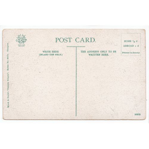Kelvingrove Park and University Glasgow Postcard 521