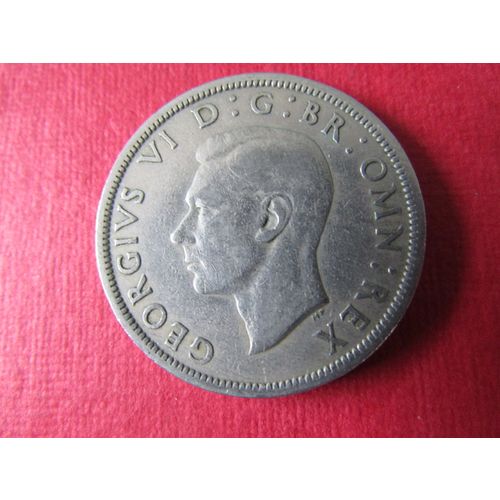 1947 GEORGE VI HALFCROWN FREE POST. (ed) a. AAB