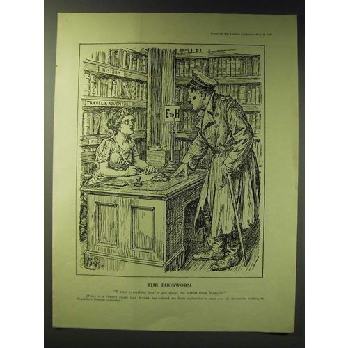 1942 Cartoon by Bernard Partridge - The Bookworm