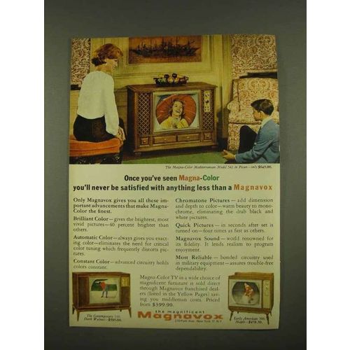 1965 Magnavox Magna-Color Mediterranean Model 541 TV Ad