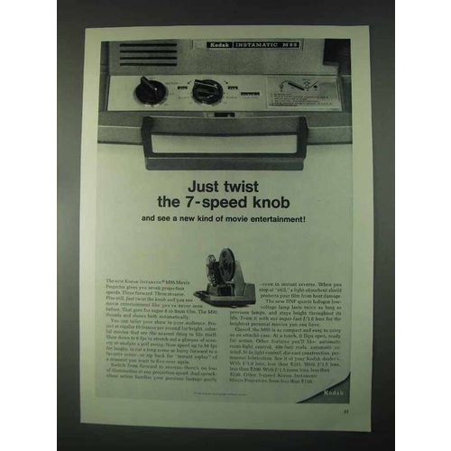 1967 Kodak Instamatic M95 Movie Projector Ad - Twist