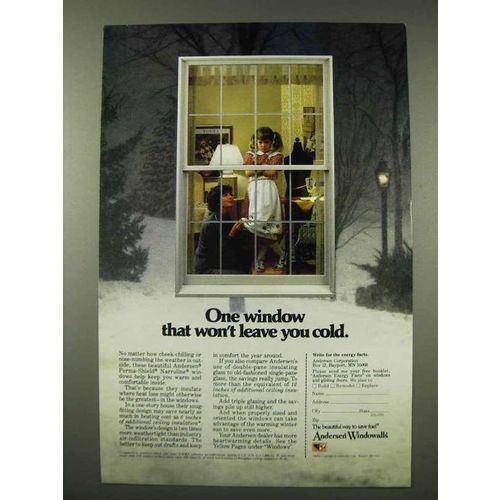 1980 Anderson Windows Ad - Won't Leave You Cold
