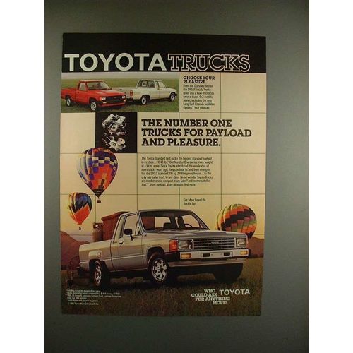 1986 Toyota Standard Bed Truck Ad - Pleasure!