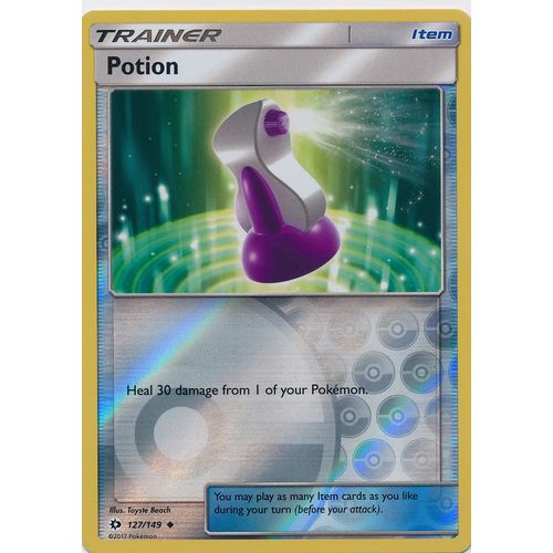 Pokemon Sun & Moon 127/149 Potion Rev Holo