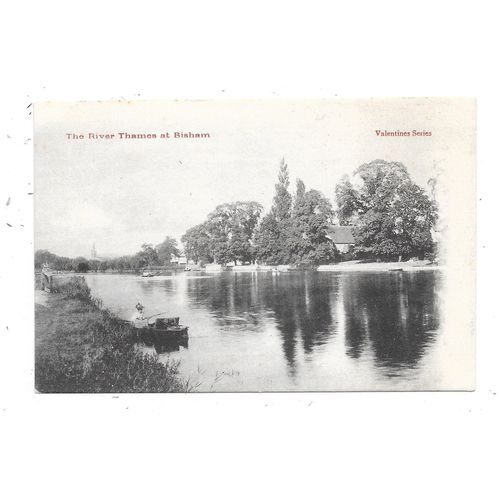 NICE PRINTED POSTCARD THE RIVER THAMES AT BISHAM BERKSHIRE (2517)