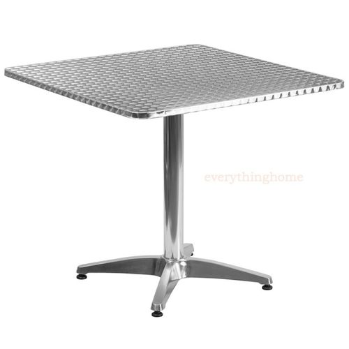 1950’s Round / Square Commercial Aluminum Dining Table In/Outdoor - 3 Sizes