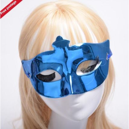 12PCS Prom Mardi Gras Assorted Metallic Plastic Eye Masks Costume Party Masks UK