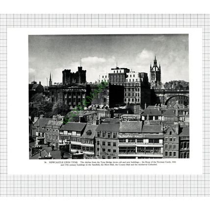 9277) Newcastle Upon Tyne - 1958 Book Print