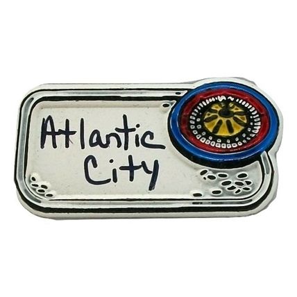 Atlantic City Roulette Wheel Fridge Magnet