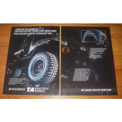 1984 BF Goodrich Radial Mud-Terrain T/A Tires Advertisement - Jeep Renegade