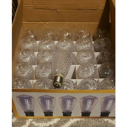 CELEBRATIONS REPLACEMENT VINTAGE STYLE EDISON LED 25 LIGHT BULBS~NEW~BRIGHT