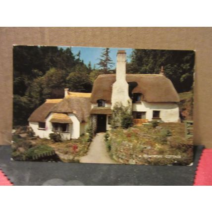 A SELWORTHY COTTAGE, SOMERSET. unused vintage postcard by J. Salmon #