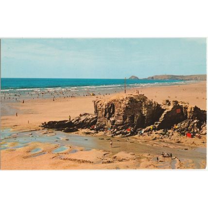 Postcard Chapel Rock, Perranporth, Cornwall. Unposted