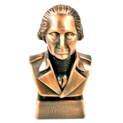 George Washington 1st President Bust Die Cast Metal Collectible Pencil Sharpener