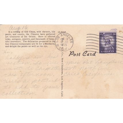 Los Angeles - Lot of 6 - Linen Era Postcards - Hollywood, Restaurants, NBC