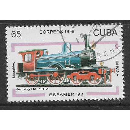 CUBA 1996 ESPAMER 98 LOCOMOTIVE 65c SLAUGHTER GRUNING SPAIN SG4132 FINE USED#3