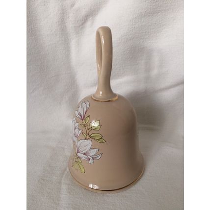 Vintage Sadler Bell With Magnolia Decoration Collectable Ornament