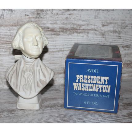 AVON Tai Winds After Shave President George Washington Bust 6oz Historical Gift