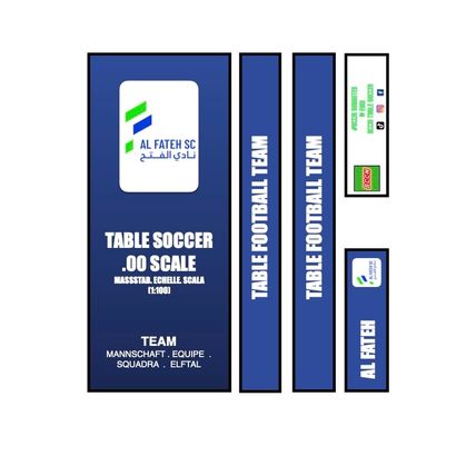 Table Football Subbuteo Box Label Al Fatah (SAU) 2023
