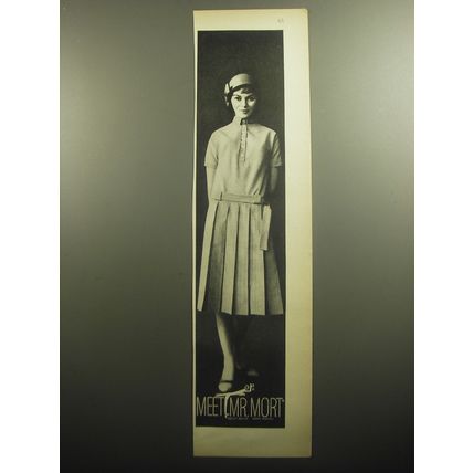 1958 Mr. Mort Dress Advertisement - Meet Mr. Mort