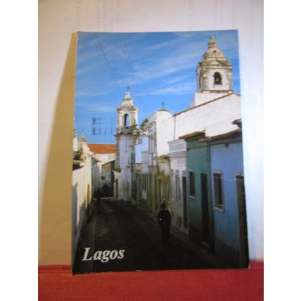 LAGOS, ALGARVE, PORTUGAL used postcard 1983 postmark =