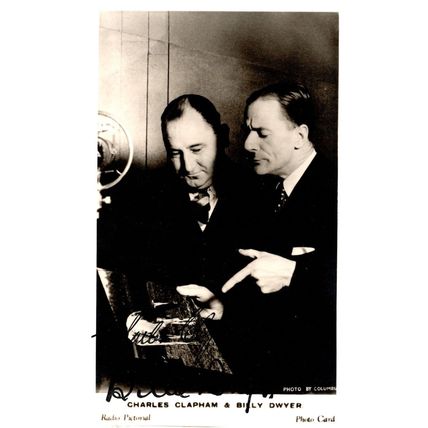 Charles Clapham & Billy Dwyer Hand Signed Photo
