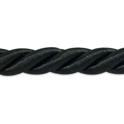 Expo International IR8061BK Savannah 3/8-Inch Twisted Cord Trim-10 Yards-Black