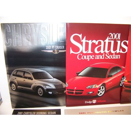 2001 CHRYSLER PT STRATUS SEBRING PLYMOUTH PROWLER NEON JEEP SALES BROCHURES (6)