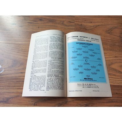 1967 FA Cup 3rd Round Replay - Tottenham / Spurs vs Millwall ** FREE P&P **