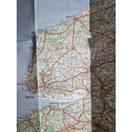 Vintage 1980's Michelin Map of Normandie
