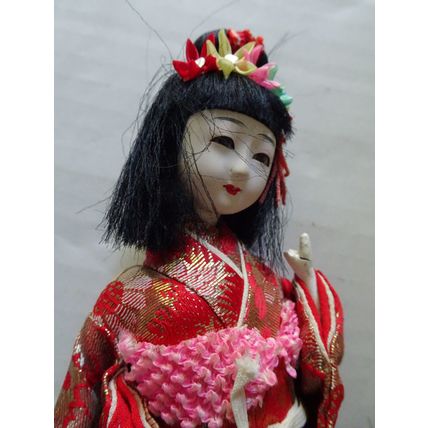 Japanese Kimono Geisha Doll - WWII Era Doll - brought home by soldier - Antique
