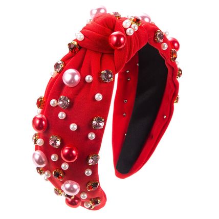 Women's Embellished Jewelled Headband Hairband Tiara Fabrics Crown Wedding party
