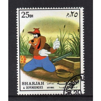Sharjah - 1972 - 25Dh Cartoon Characters, Used