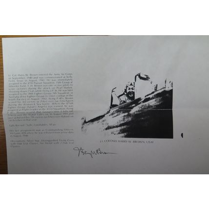 RAF B37 FDC SIGNED HARRY BROWN USAF (PEARL HARBOUR) , GEORGE BUCK USAF