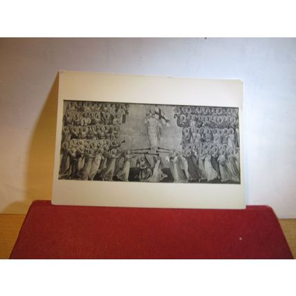 CHRIST GLORIFIED IN THE COURT OF HEAVEN by Fra Angelico unused postcard =