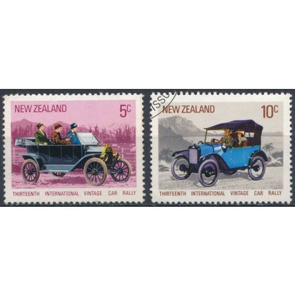 International Vintage Car Rally: 5c & 10c - New Zealand 1972 - FH - SG 974 & 977