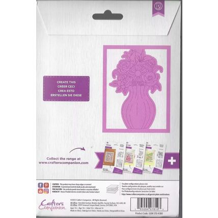 Crafter's Companion. Gemini. A Special Bouquet Stamp & Die Set. Die Cutting