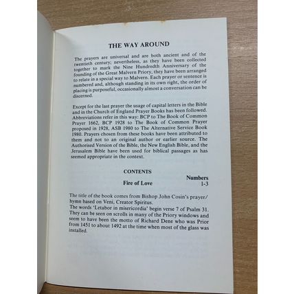 1985 "FIRE OF LOVE" PRAYERS & MEDITATIONS RELIGIOUS PAPERBACK BOOKLET (LL)