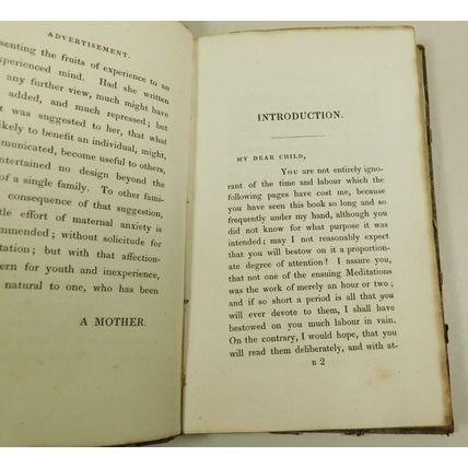 Antique Georgian Leather Book Maternal Solicitude Daughters Best Interests 1822