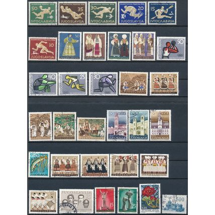 568 Stamp Selection - Yugoslavia - Used Hinged