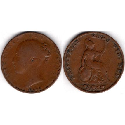 Great Britain. Victoria. Farthing 1840. dy21055