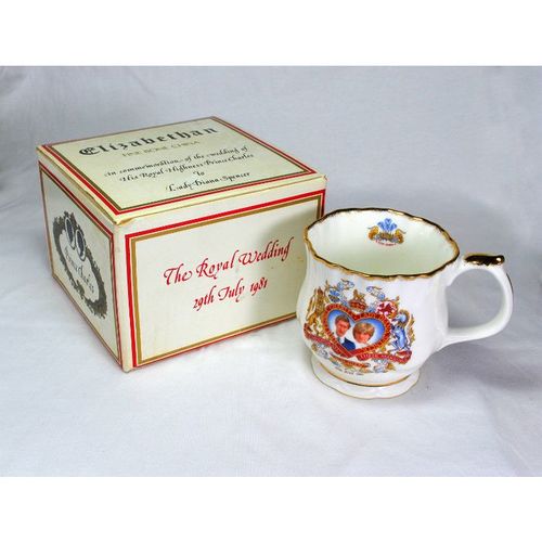 Charles Diana Royal Wedding Mug 1981 Bone China Boxed 2535