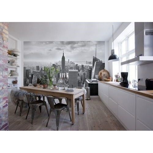 368x254cm Wallpaper mural wall decor for kids room NEW YORK CITY BLACK & WHITE